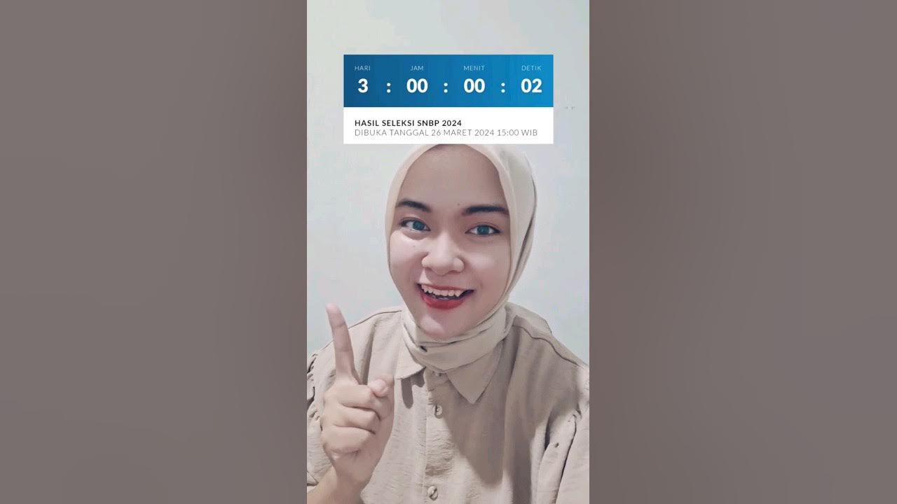 Countdown pengumuman snbp 2024 snbp snbp2024 snpmb2024 youtube