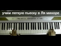 УЧИМ ЛЕГКУЮ ПЬЕСКУ В ЛЯ МИНОРЕ