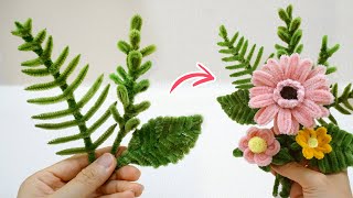 How to make Pipe Cleaner Leaf | Easy Pipe Cleaner Craft