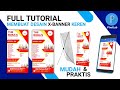 Tutorial membuat Desain X-BANNER Keren Menggunakan PixelLab di Android bisa dicetak