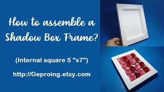 How to make a Shadow Box  Frame (internal canvas dimension 5x7) DIY Projects Cricut SVG File