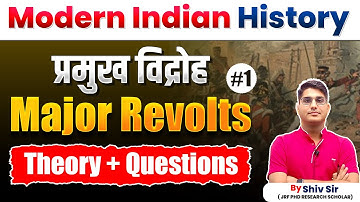 UGC NET Paper 2 Modern Indian History | Major Revolts Explained with Theory & Questions | Shiv Sir
