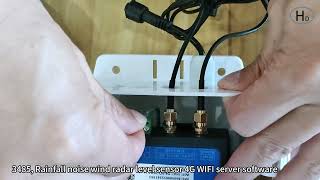 3485, Rainfall noise wind radar level sensor 4G WIFI server software