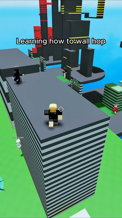 Learning how to wall hop in Roblox 😅 #roblox #wallhop