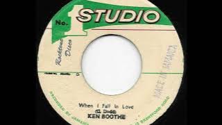 KEN BOOTHE ♦ When I Fall In Love   Version {STUDIO 1 7'}