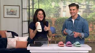 Clarks Cloudsteppers Washable Slide Sandals - Drift Twist on QVC
