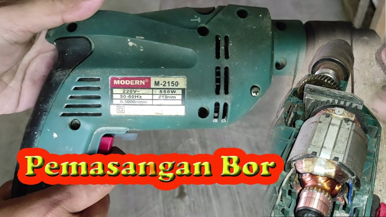 Langkah Pemasangan Bor Modern M-2150, M-2150 Modern Drill Installation Steps