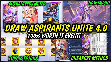 NEW EVENT !! DRAW ASPIRANTS UNITE 4.0 + CHEAPEST METHOD (TIPS & TRICKS) TO GET ASPIRANTS SKINS 2025!