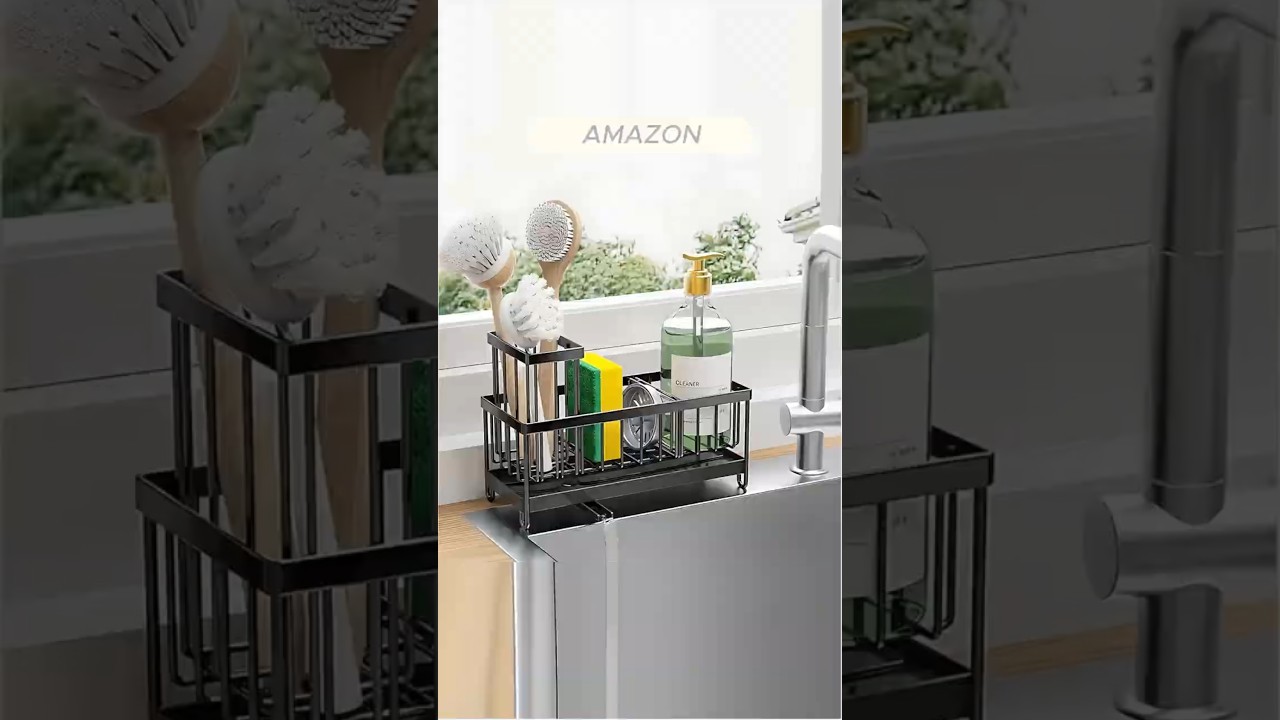 Genius Sink Organizer for Small Kitchens! 🧽✨ | No-Drip, Rustproof Caddy You’ll Love!