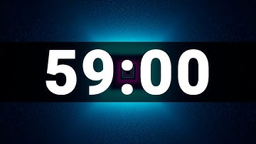 59 Minute Timer with Cool Upbeat Music for Kids, Chill Instrumental Countdown