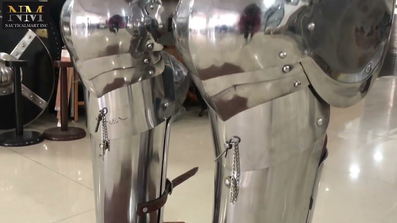 SCA Combat Leg Armor, Plate Legs, cuisses with poleyns