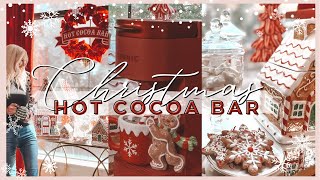 CHRISTMAS DECORATE WITH ME | CHRISTMAS DECOR IDEAS 2022 | HOT COCOA BAR