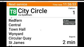 Vlog 24 T8 Airport & South- Macarthur To City Circle Via Sydenham