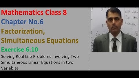 Mathematics class 8, Chapter 6, Exercise 6.10, Question 1