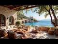 Cozy Seaside Villa Jazz Peaceful Ocean Terrace With Calm Mediterranean Ambience 