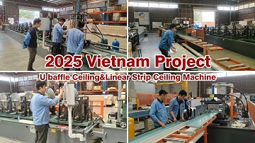 After Sale Service In Vietnam Linear Strip Ceiling Machine, U Baffle Ceiling Roll Forming Machine