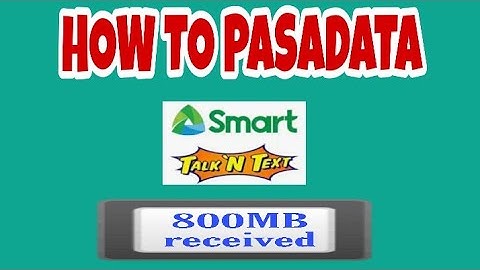 HOW TO PASADATA IN SMART / TNT