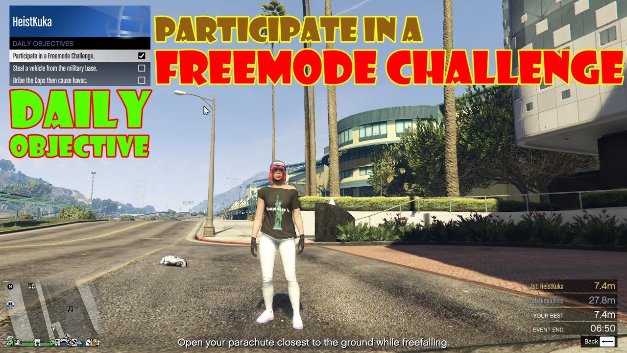 Participate in a Freemode Challenge Daily Challenges GTA Online