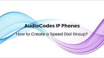 AudioCodes IP Phones: How to Create a Speed Dial Group?