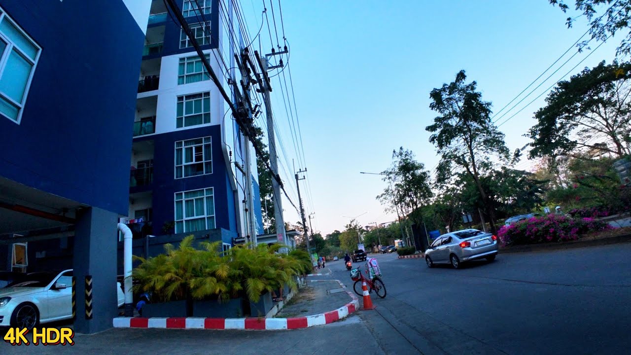 【4K HDR】Chiang Mai Walking Tour 🇹🇭 Real City Streets You Never See | No Music, Pure Ambient Sounds