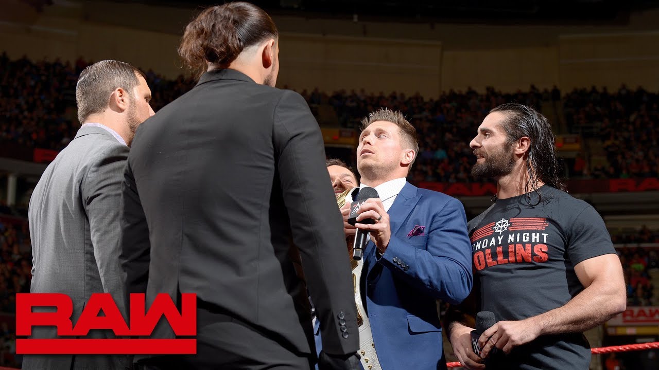 The Miz and The Miztourage set a trap for Seth Rollins and Finn Bálor: Raw, March 26, 2018