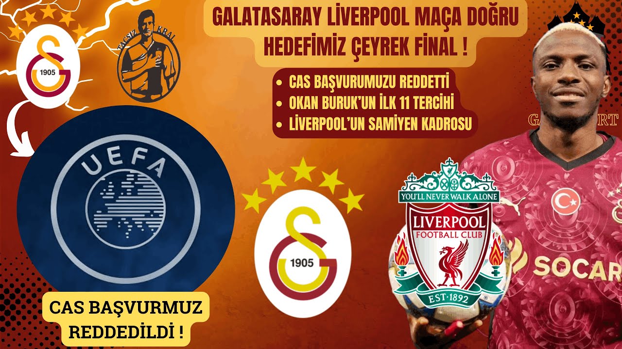 Galatasaray Liverpool Maça Doğru | Okan Buruk'un İlk 11'i | Ekitike vs Osimhen | Arne Slot İlk 11'i