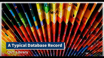 A typical database record