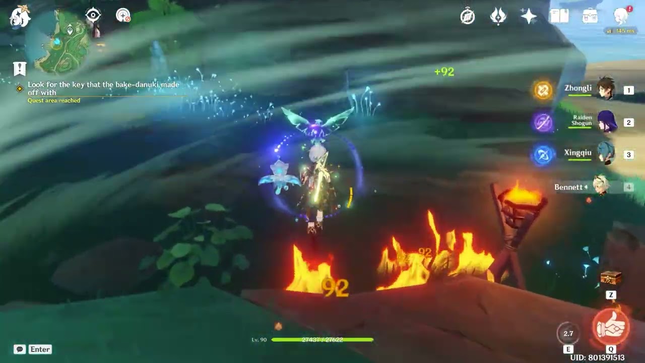 Ayato quest Cage key Genshin Impact