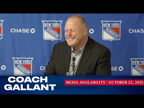 New York Rangers: Coach Gallant Postgame Availability | Oct. 23, 2021