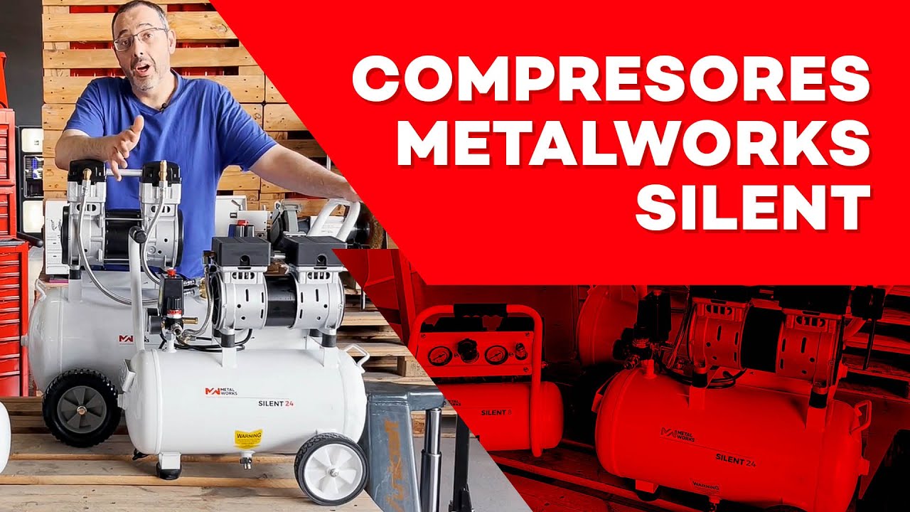 Compresores Metalworks Silent , la serie de compresores silenciosos. Sin mantenimiento.