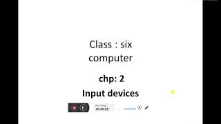computer. chapter: 2, Topic: input devices