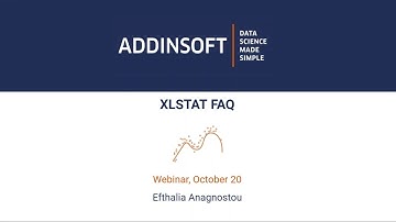 XLSTAT Frequently Asked Questions - Webinar Preview