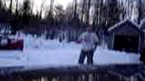 Water freezing in mid air