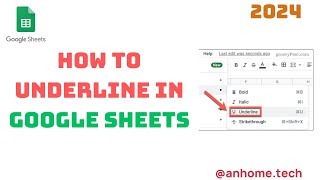 How to Underline in Google Sheets - Quick Guide