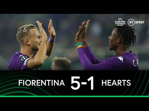 Fiorentina vs hearts (5-1) | jambos suffer heavy defeat in florence | conference league highlights