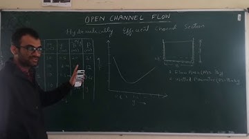 Open channel flow - 17 [Hydraulically efficient channel section, conditions for rectangular channel]