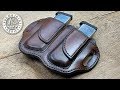 Making a Leather Double Mag Pouch Pancake Style 1911