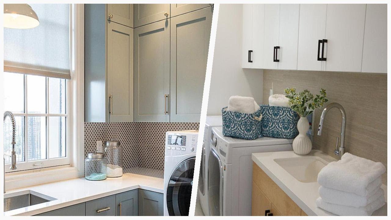 Elegant Styling for Your Laundry Room: Chic Beige & White | Designer ...