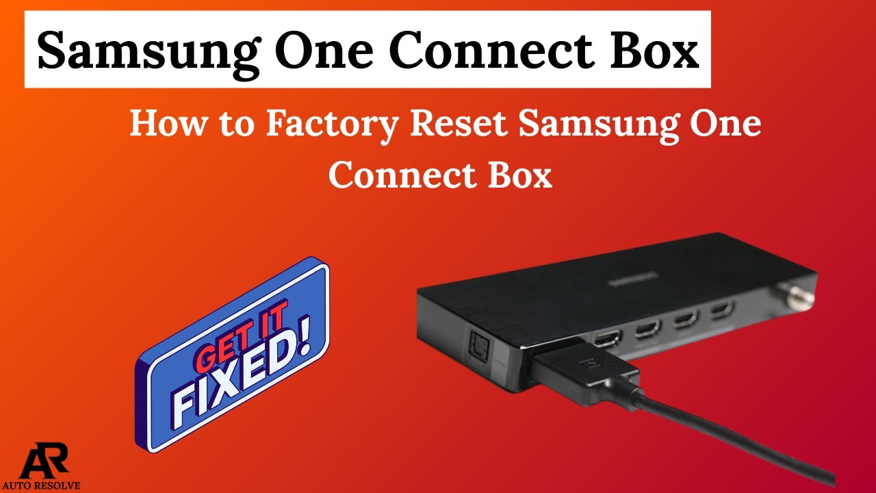 Как сбросить настройки Samsung One Connect Box до заводских — пошаговое руководство