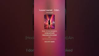 Lessons Learned     SAbrina G  ReDux Final Cut