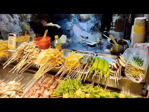 Yummy BBQ! |Asian Street Food |街边地摊烧烤 | バーベキュー | 바베큐 | barbacoa | बीबीक्यू