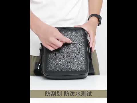Чоловіча сумка через плече Polo Барсетка Чоловіча сумка для документів Чорна, видео 1