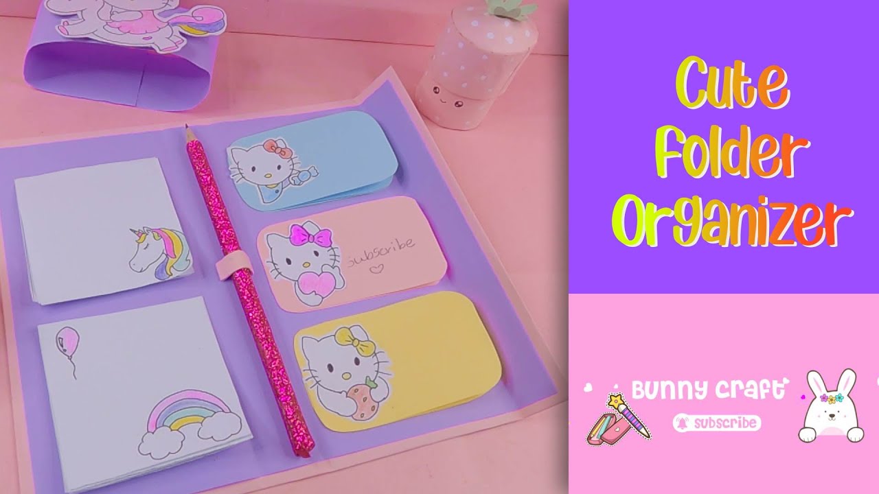 DIY FOLDER Organizer - Back to SCHOOL | Crafts DIY /how to make folder ...