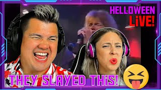Americans&#39; Reaction to &quot;Helloween - Keeper of the Seven Keys (LIVE)&quot; THE WOLF HUNTERZ Jon and Dolly