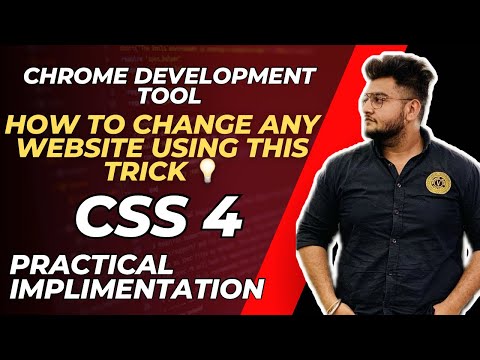 CSS Chrome Developer Tools | Trick To Change Any Website Trick | Web Development Course in Hindi