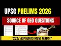 UPSC Prelims 2026 Geography Decoded | Source of Every Geography Question