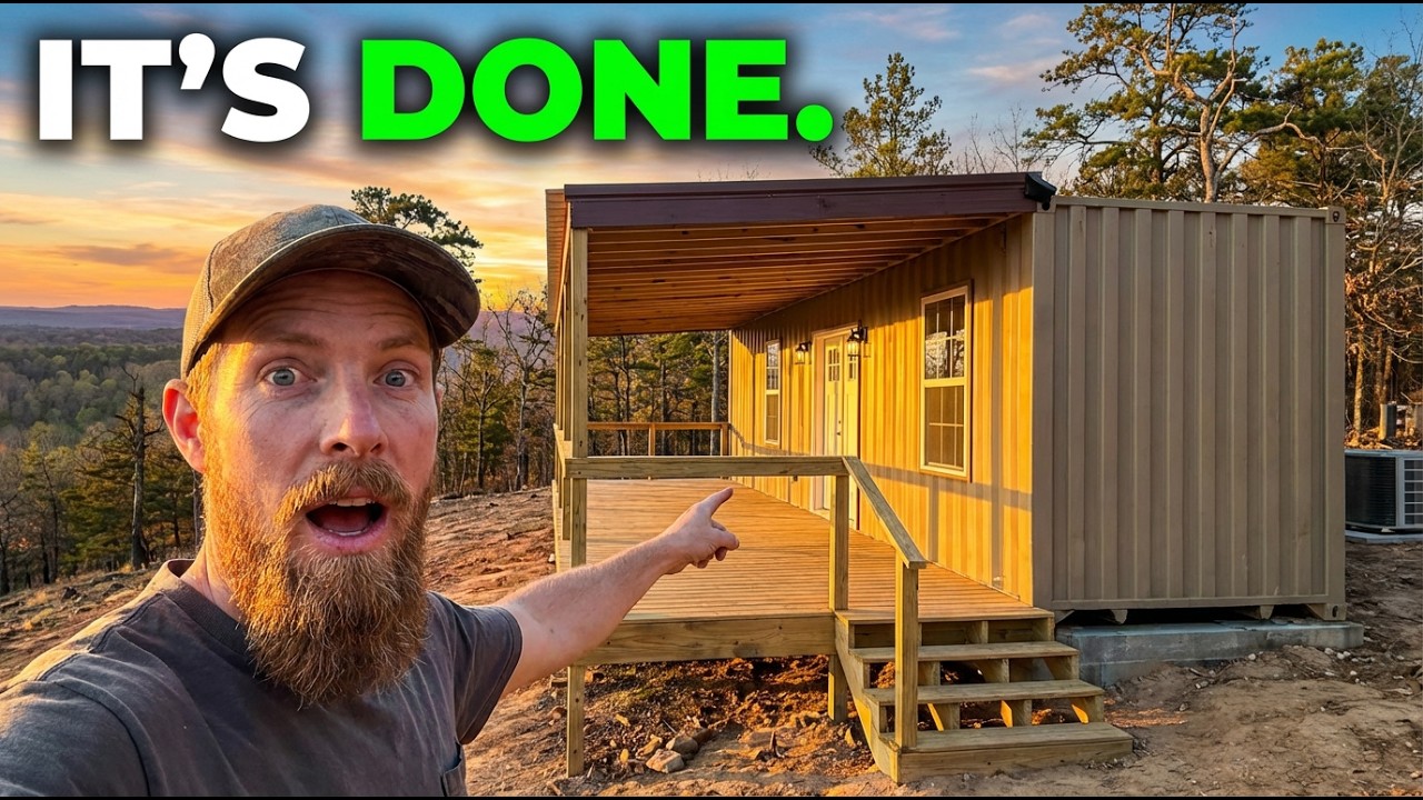 ⁣This Off Grid Shipping Container Home Has Everything You Need