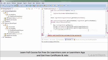Data Driven Framework In Selenium Part 2 - Video In Hindi