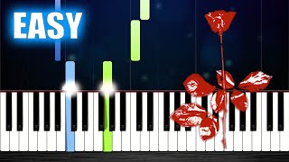 Video thumbnail of "Depeche Mode - Enjoy The Silence - EASY Piano Tutorial"