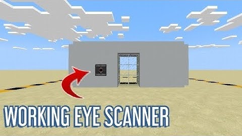 Working EYE SCANNER in Minecraft Bedrock! (NO Mods/Command Blocks)